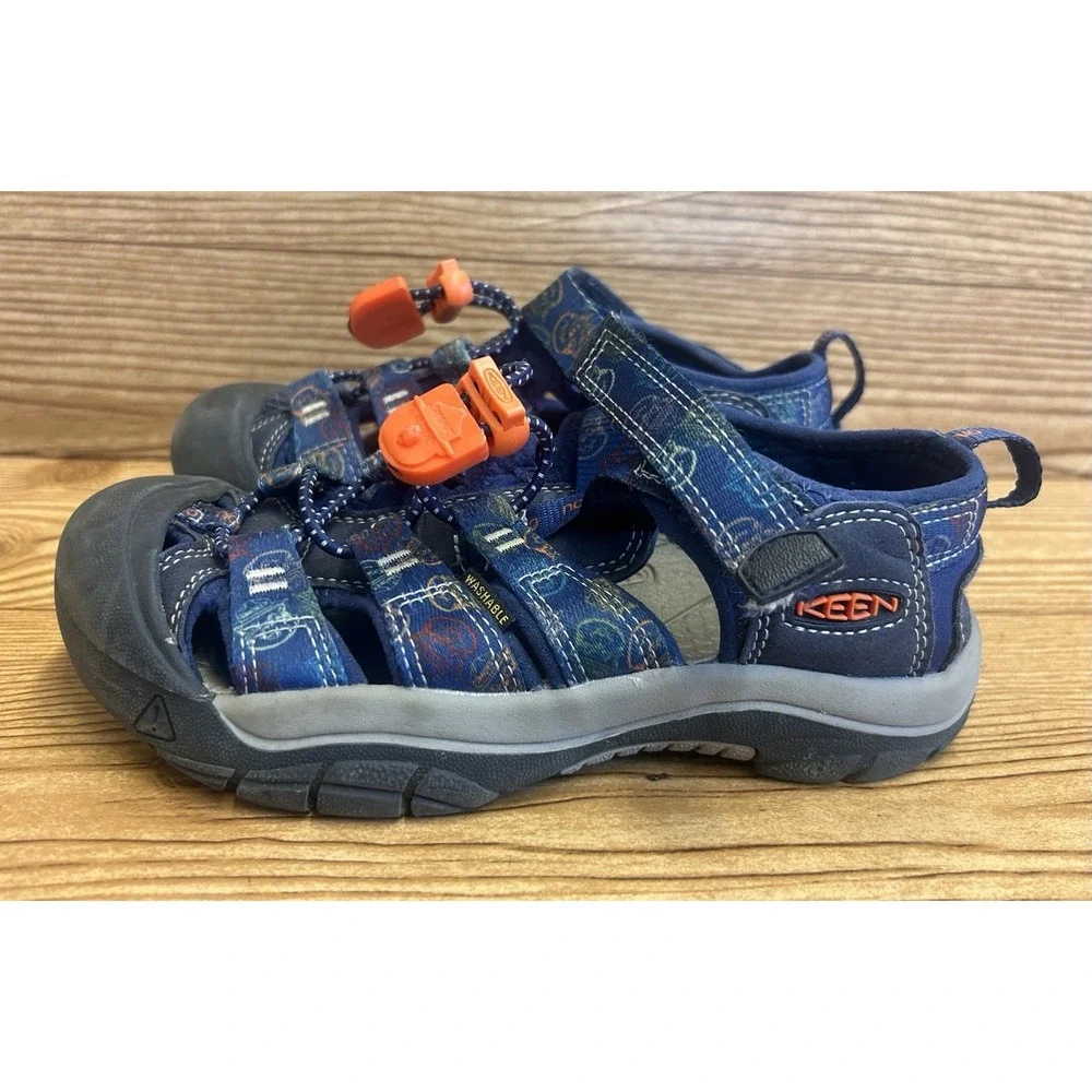 Keen  Kids Blue Newport H2 Big Kid Sz US 1 Y‎ Only You Smokey The Bear Washable